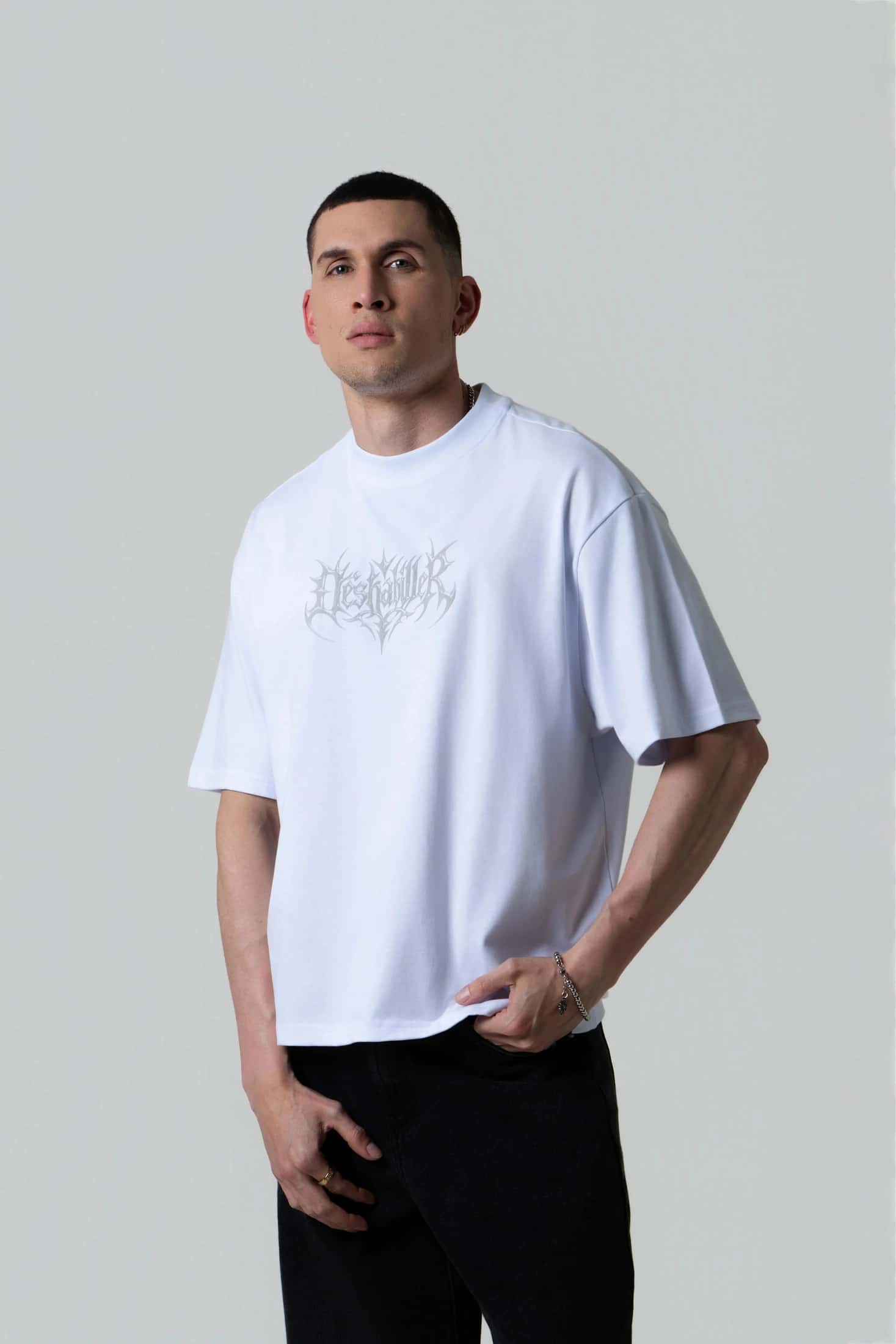 CAMISETA MANGA CORTA COLOR BLANCO OPTICO
