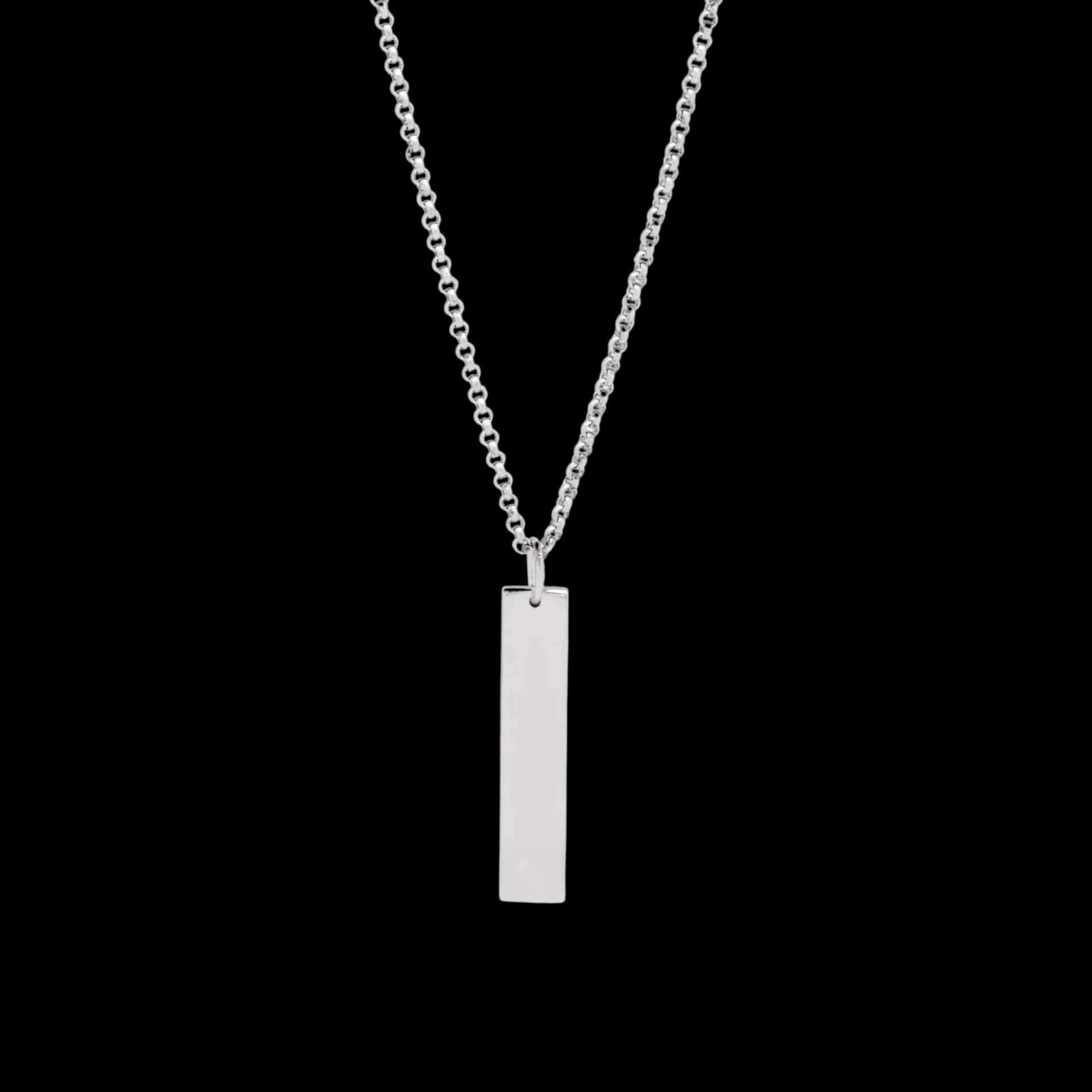 VERTICAL BAND NECKLACE | CADENA EN PLATA