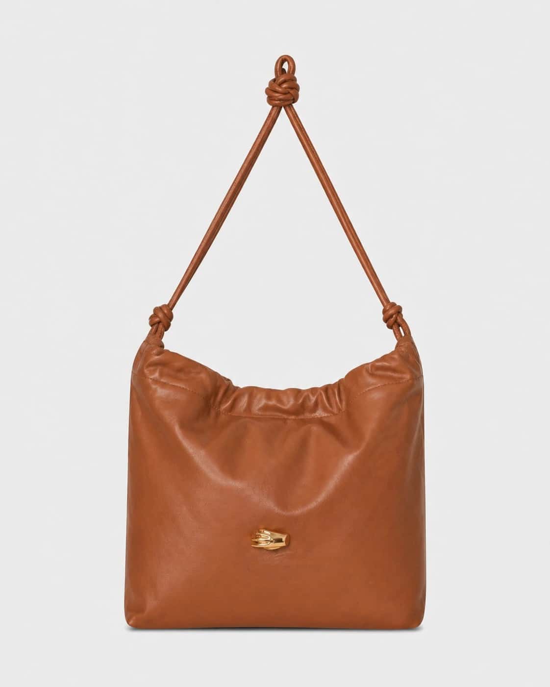 Le Sac M Honey Leather Bag
