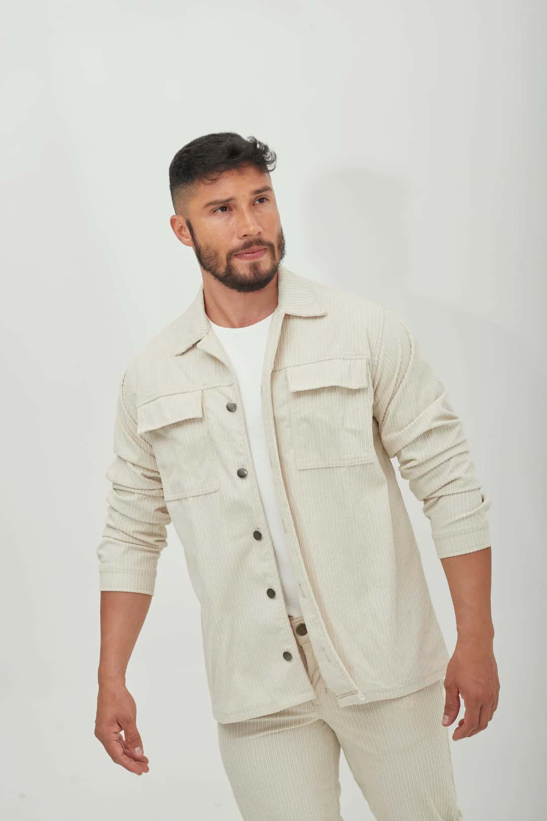 Chaqueta Corduroy Crudo