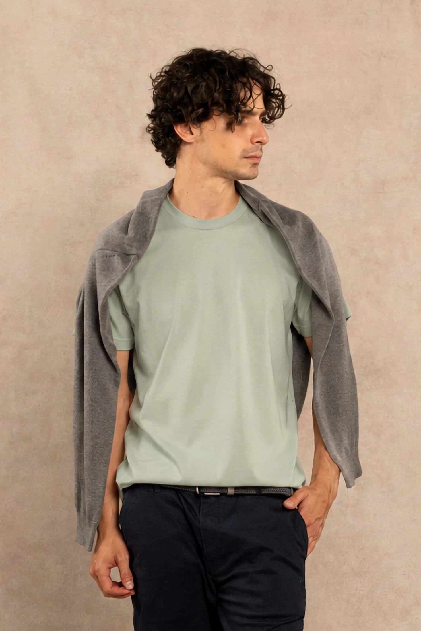 Camiseta Antimanchas Verde Matcha - Talla Regular