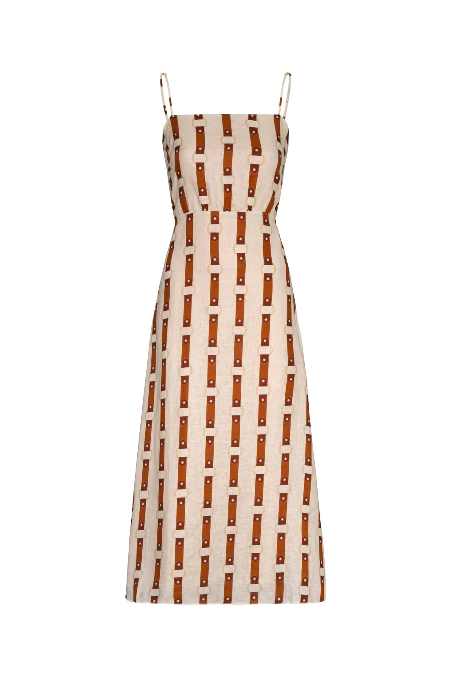 Nativa Linen Midi Dress / Horse Reins