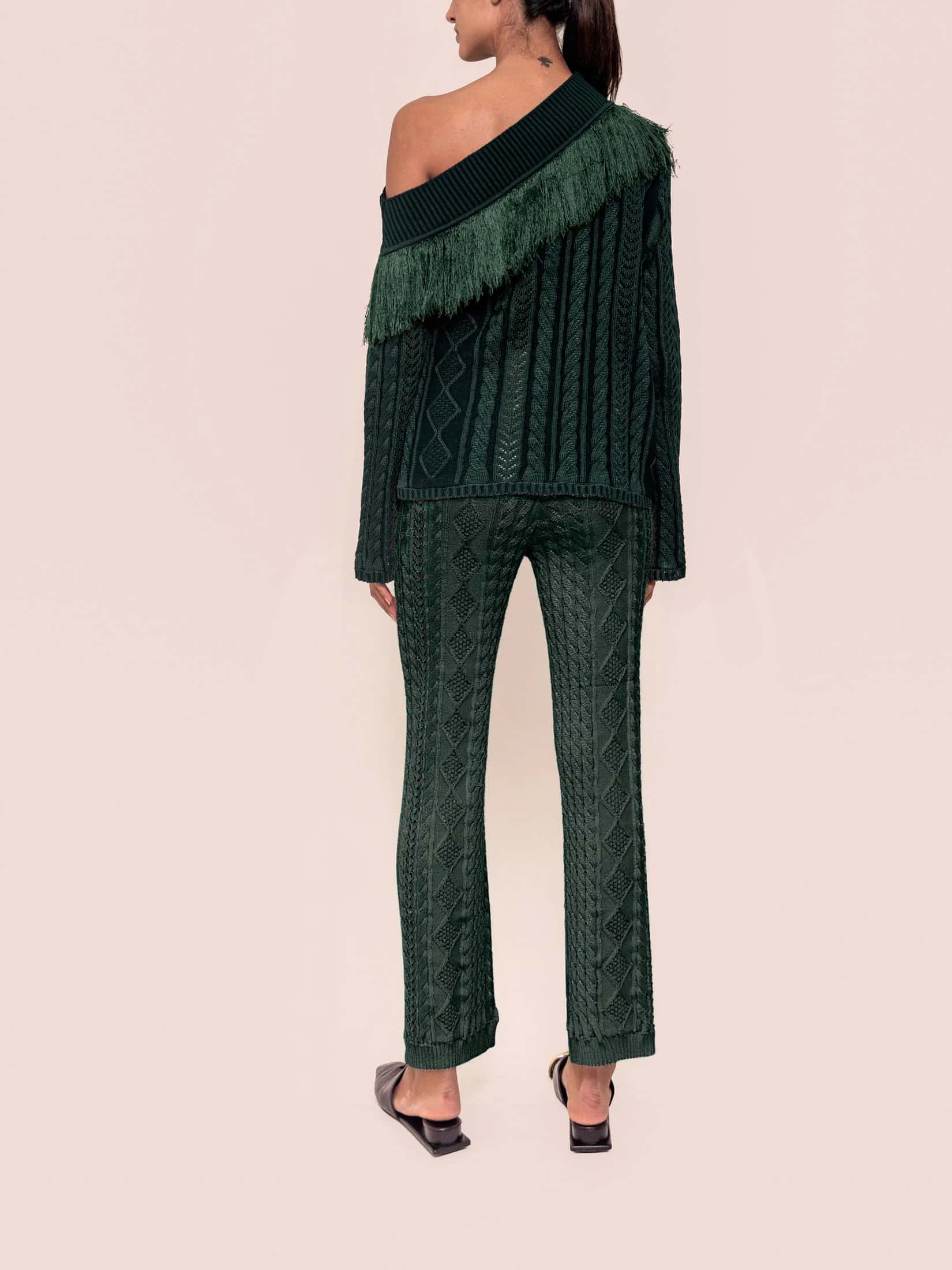 SYLIVIE SWEATER OLIVE GREEN - miniatura 4