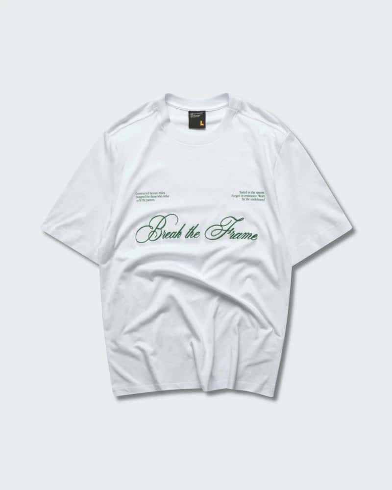 Camiseta Blanca Regular Break The Frame - miniatura 2