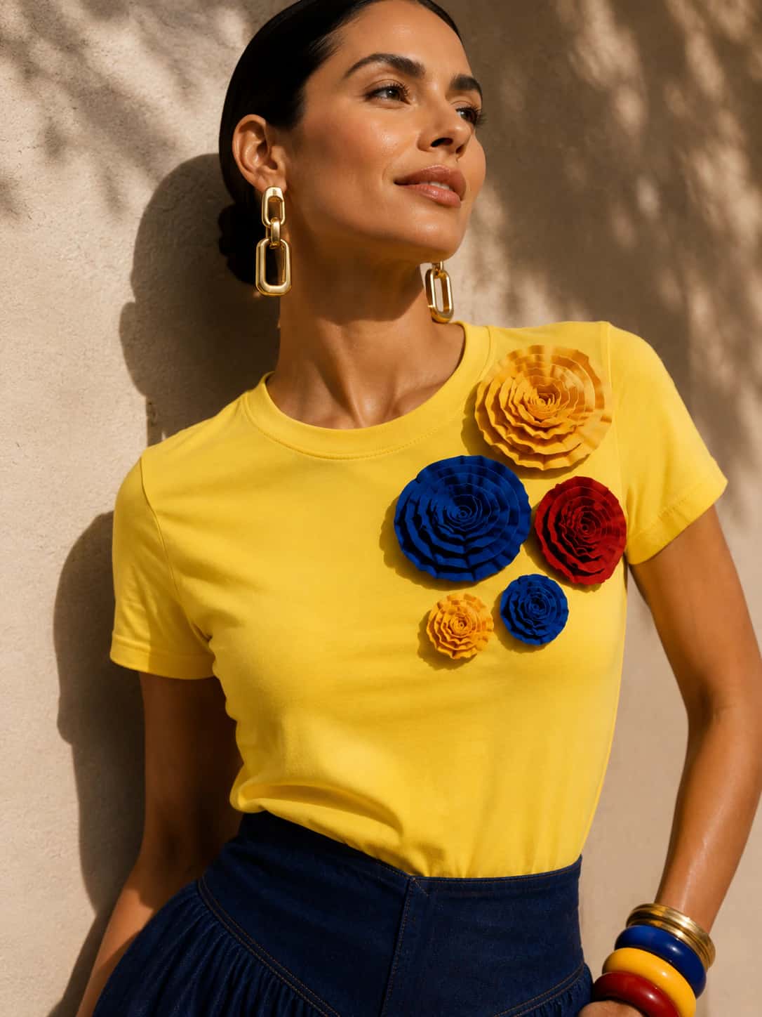Camiseta Colombia Florece amarilla - miniatura 3