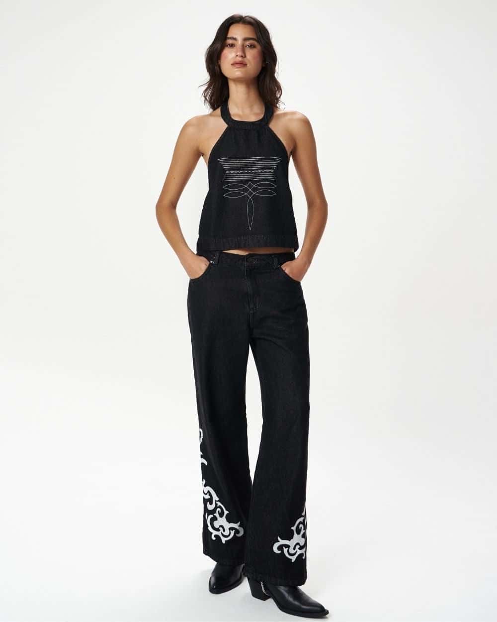 BRONC TOP BLACK
