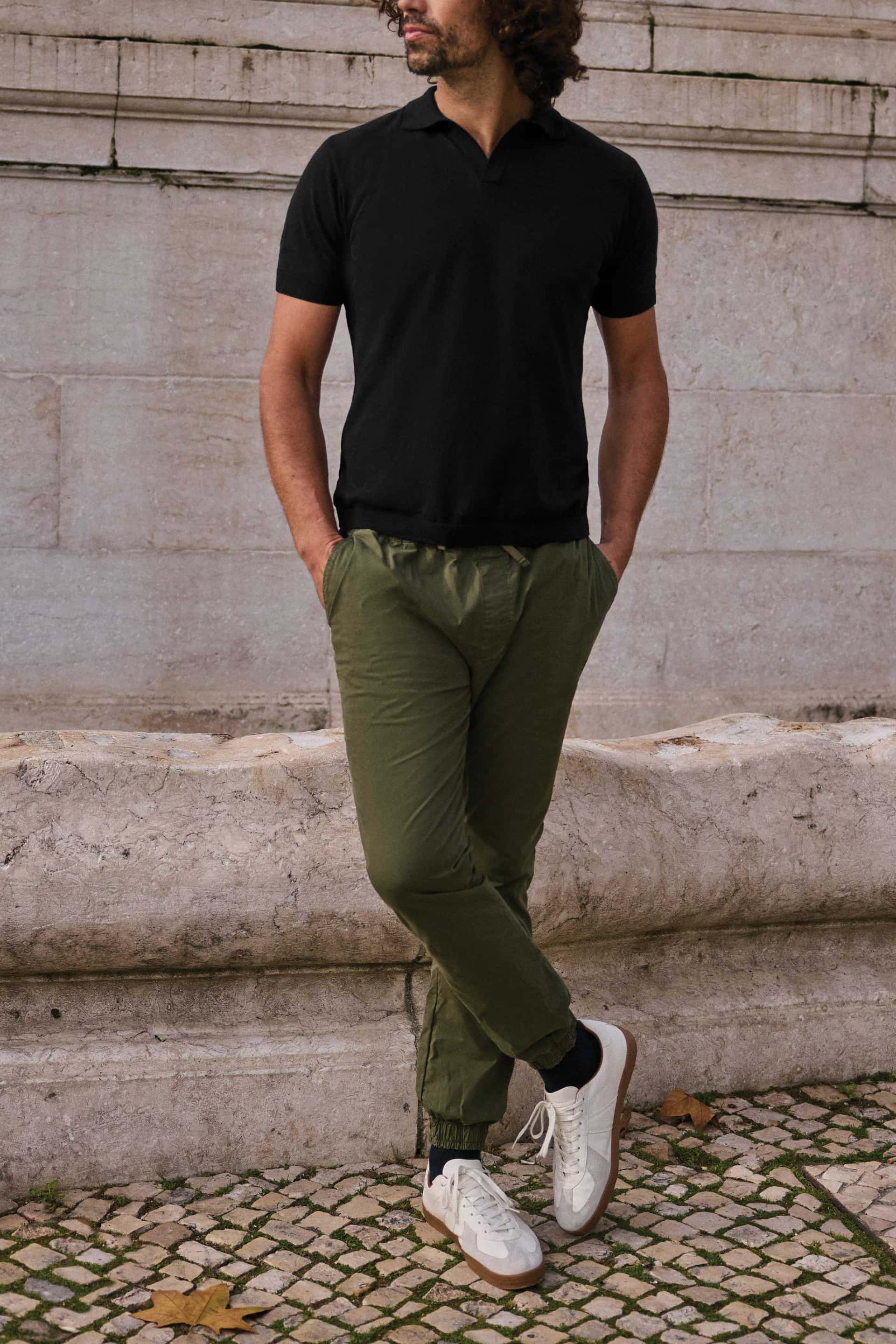 POLO TEJIDA NEGRA