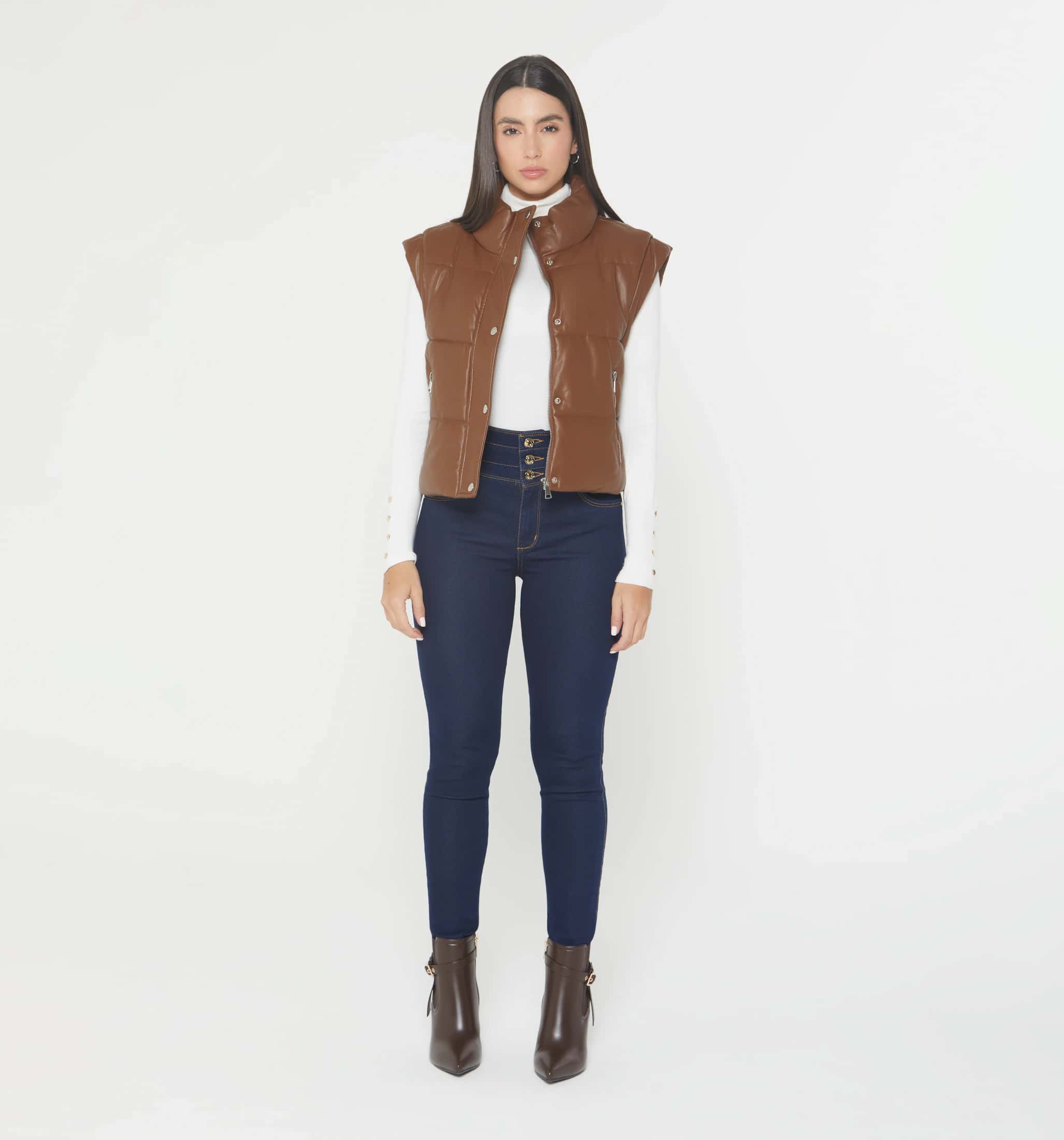 Jeans ultra slimtiro alto