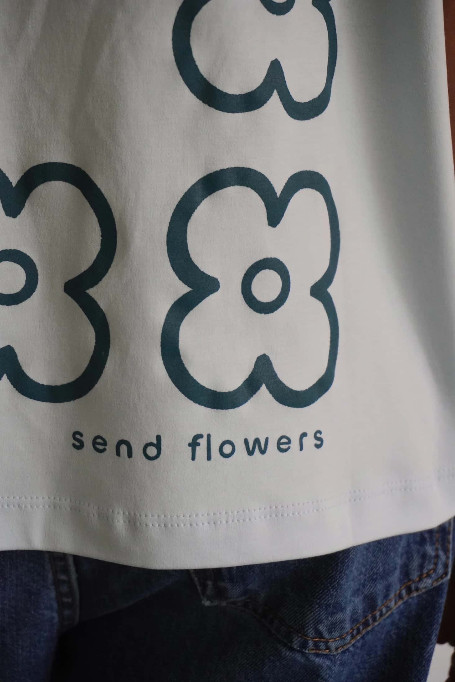 Camiseta Send Flowers Azul Bebe - miniatura 5