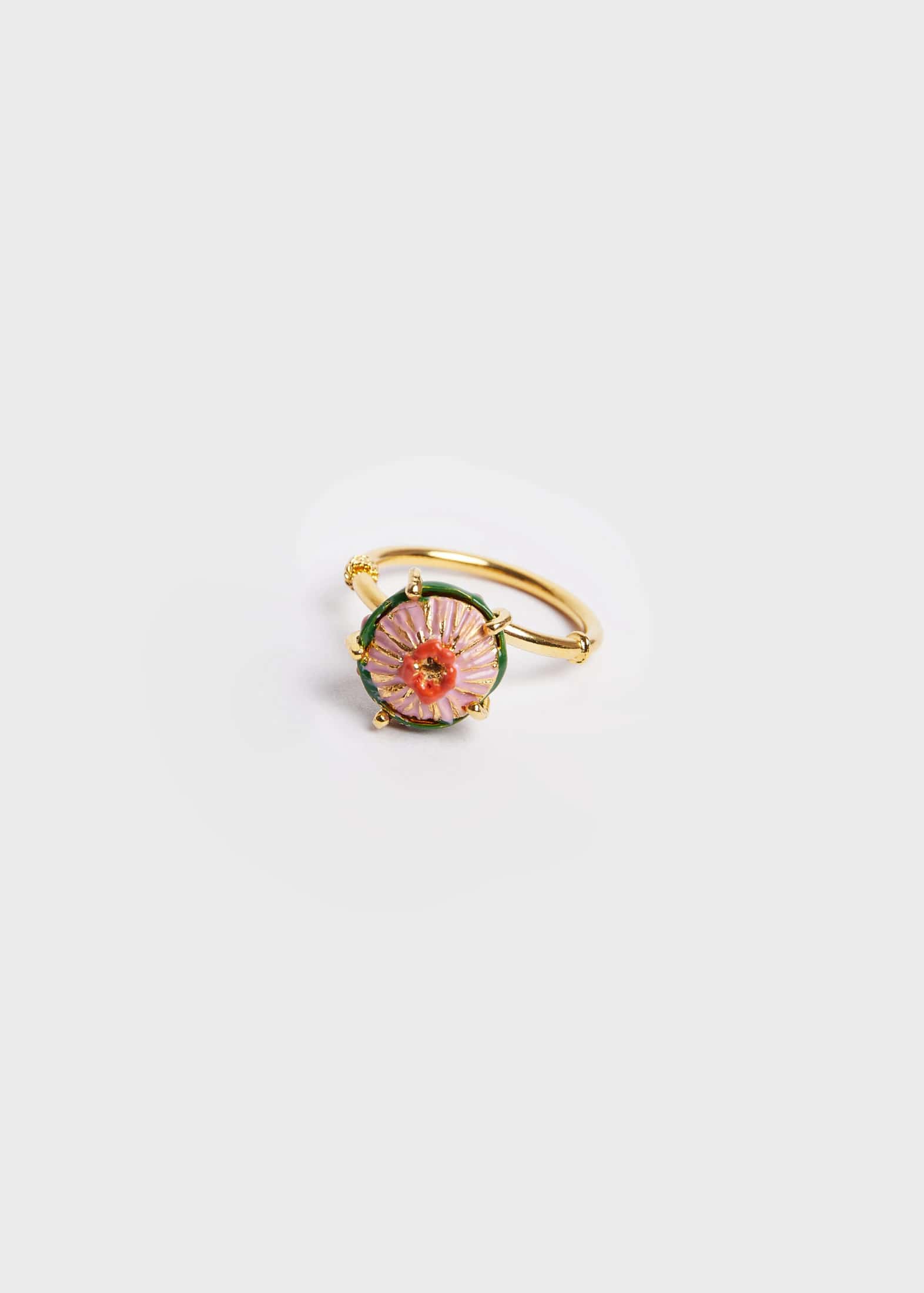 Anillo sombrerito mini verde lila