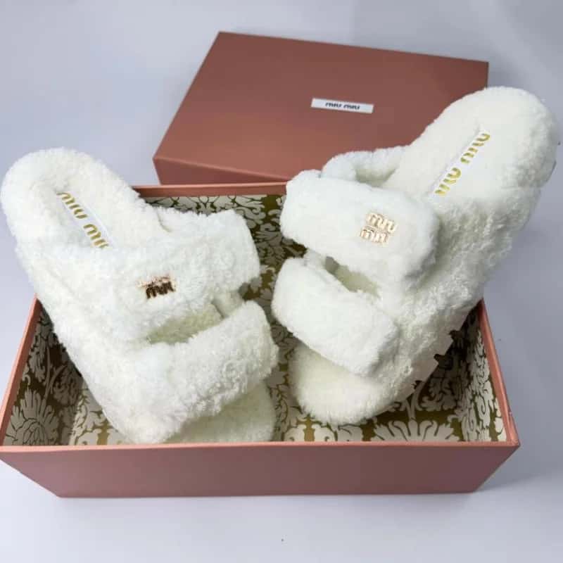 SANDALIAS MIU MIU PELUDA VELCRO