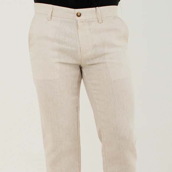 PANTALON 100% LINO HOMBRE