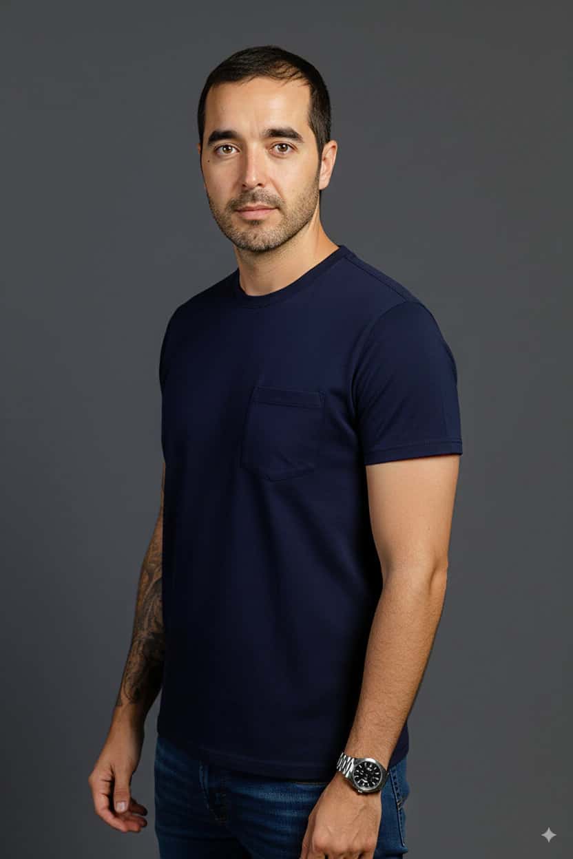 Camiseta Cuello Redondo con Bolsillo - miniatura 9