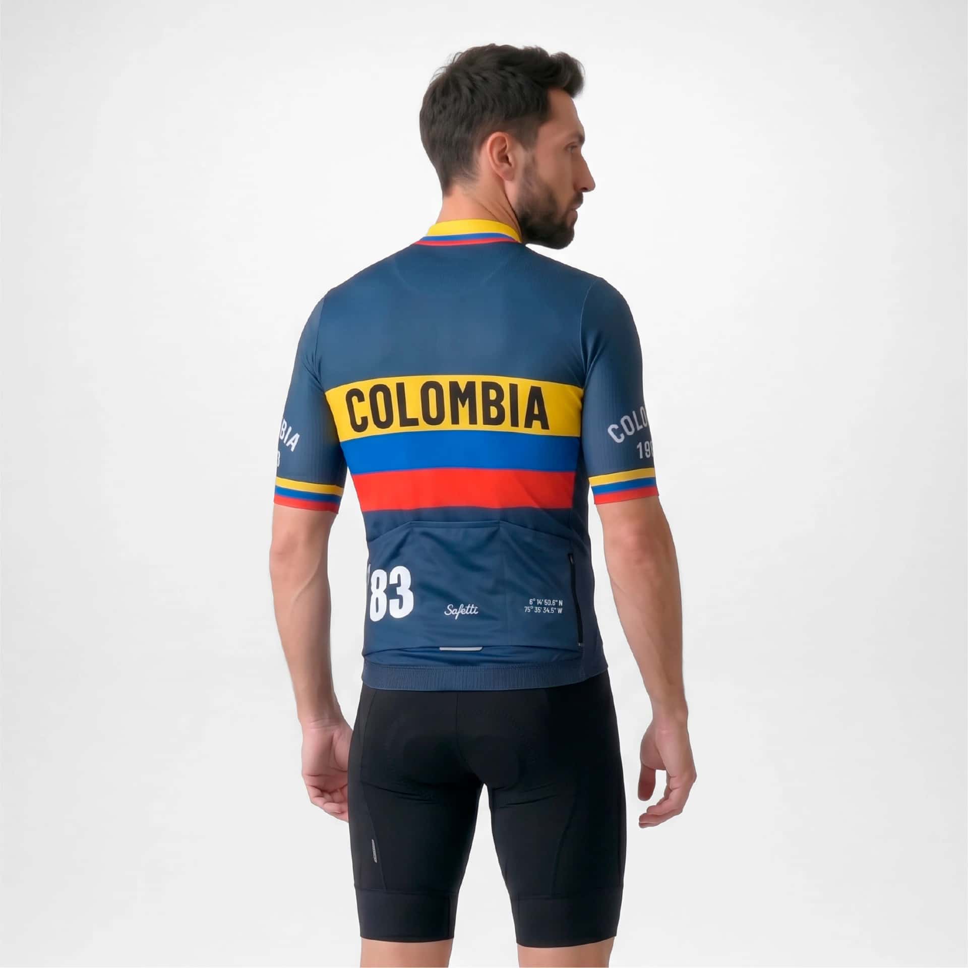 CAMISA CICLISMO MANGA CORTA COLOMBIA VARTA 26 PARA HOMBRE - miniatura 2