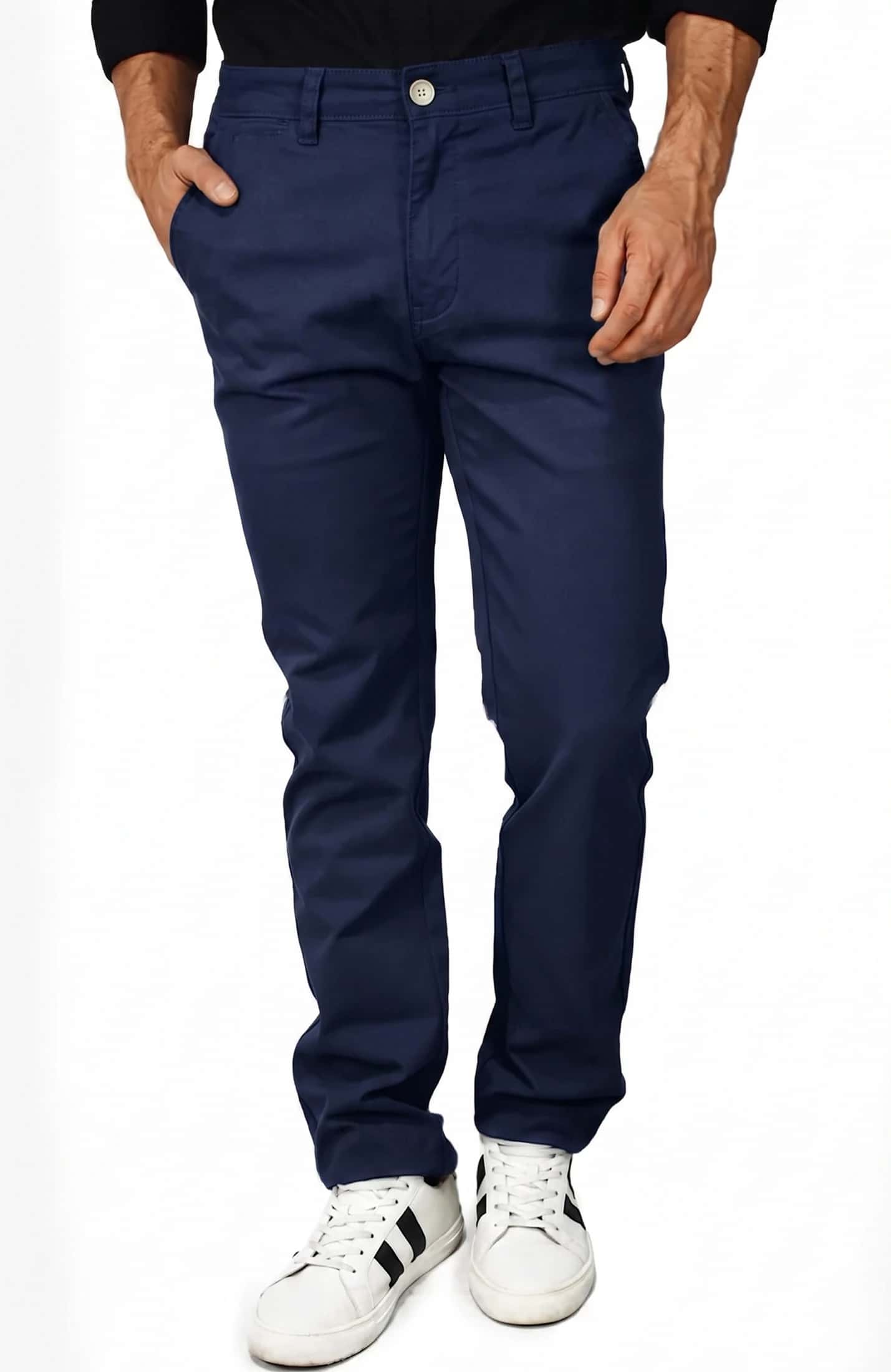 PANTALÓN DRILL AZUL OSCURO PARA HOMBRE