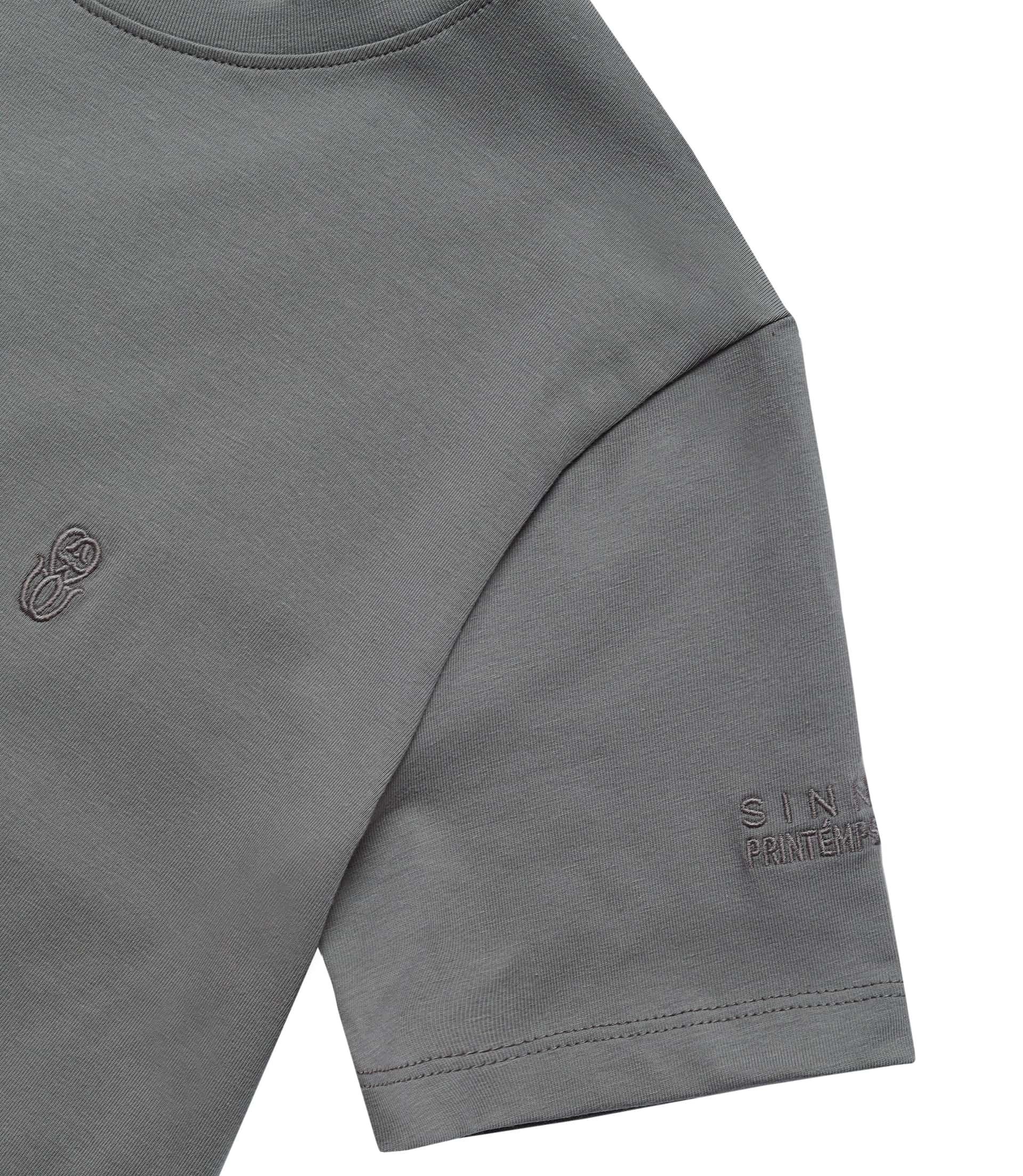 MONOGRAM SLIM GRAY T-SHIRT - miniatura 4