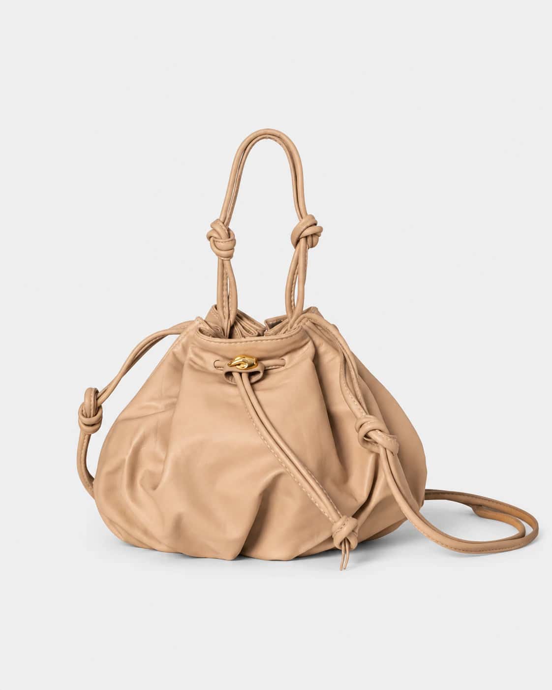 Alpha Beige Leather Bag