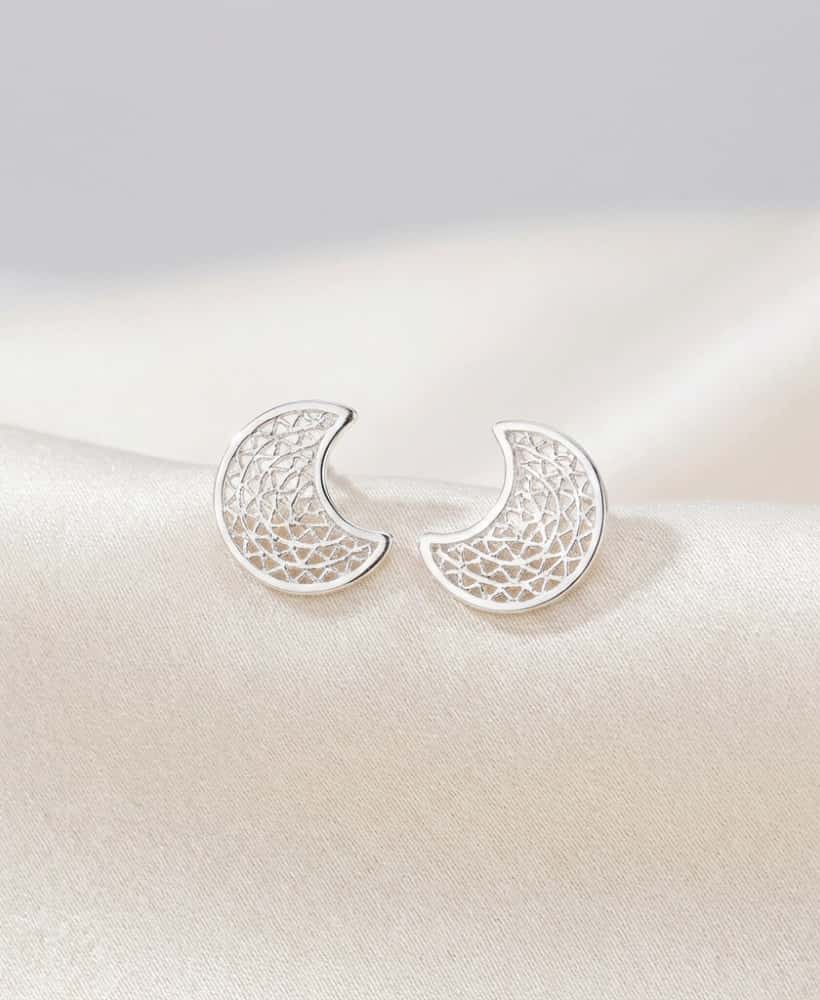 Topo Luna en Plata ley 950 Filigrana