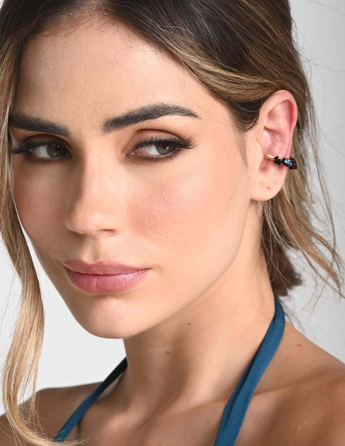 Ear Cuff Nala Agata + Black