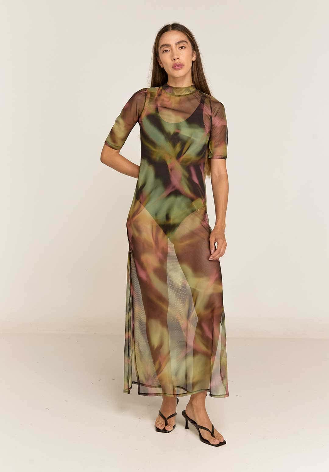 Vestido Mesh Bruma Blur - miniatura 1