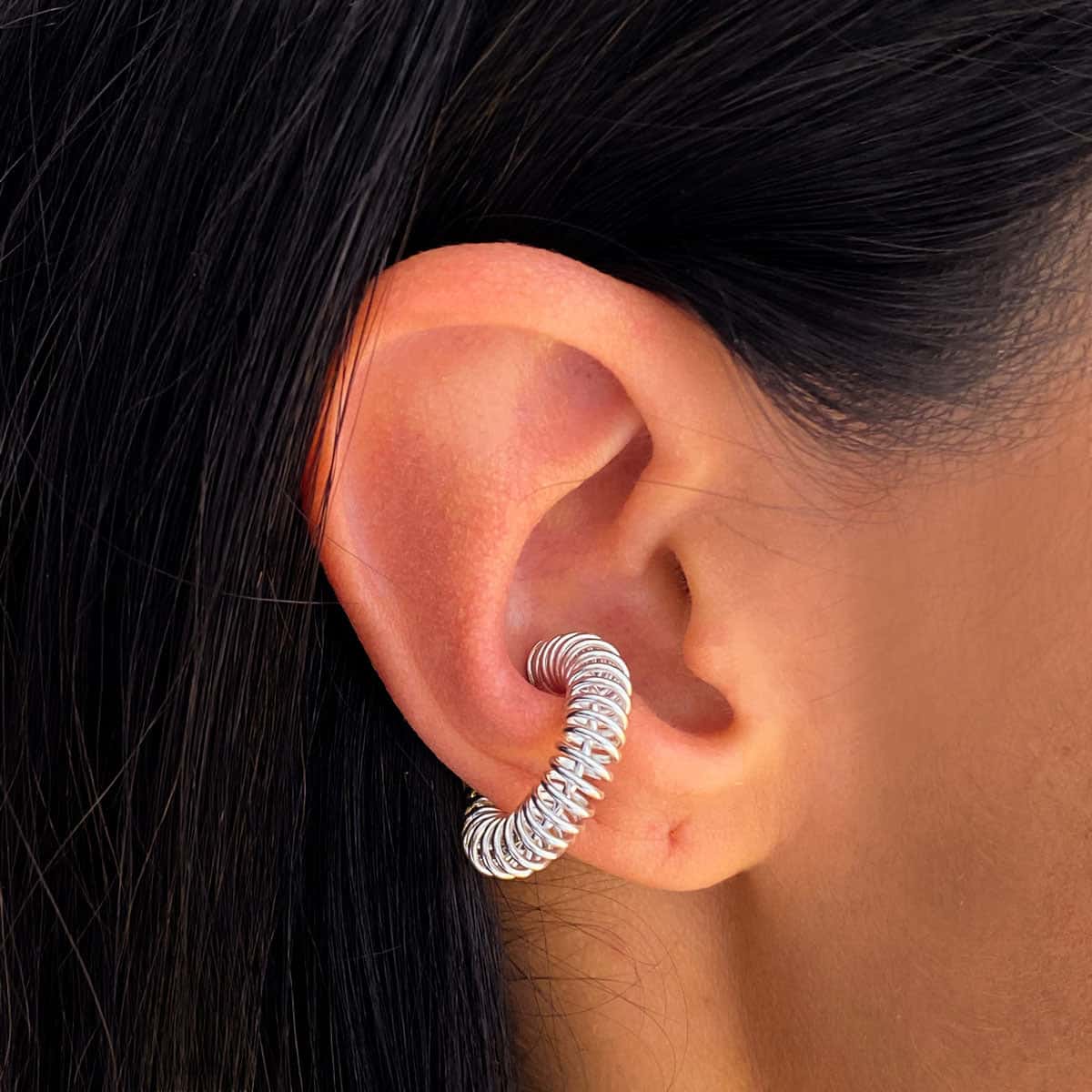 EAR CUFF MUSH PLATA
