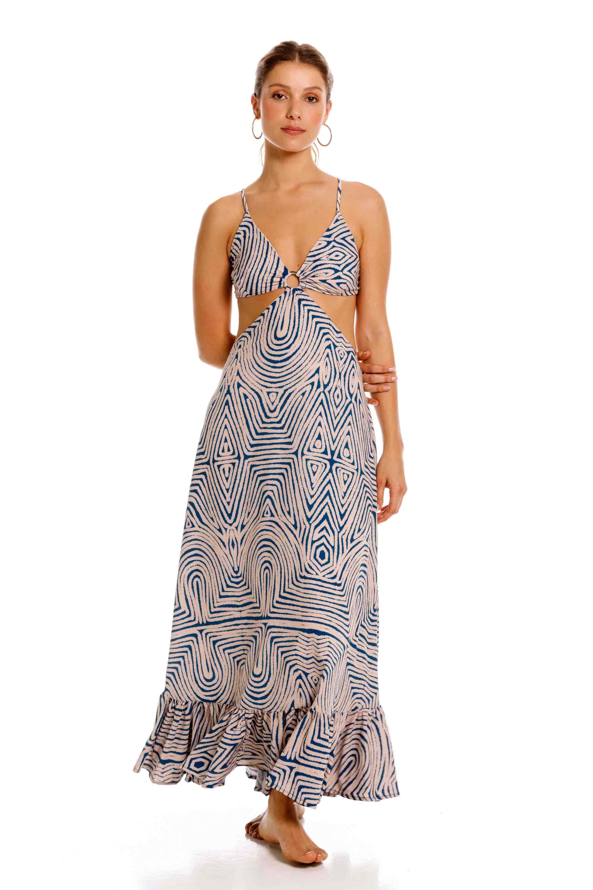 Vestido Largo Altamar Top Nairobi Azul