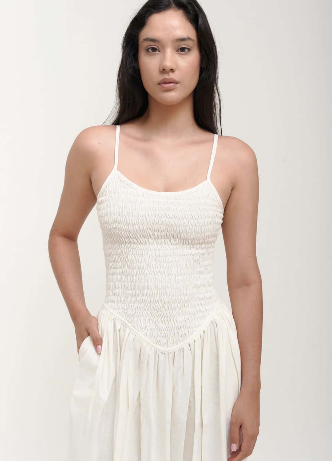 Vestido Cafetal Ivory