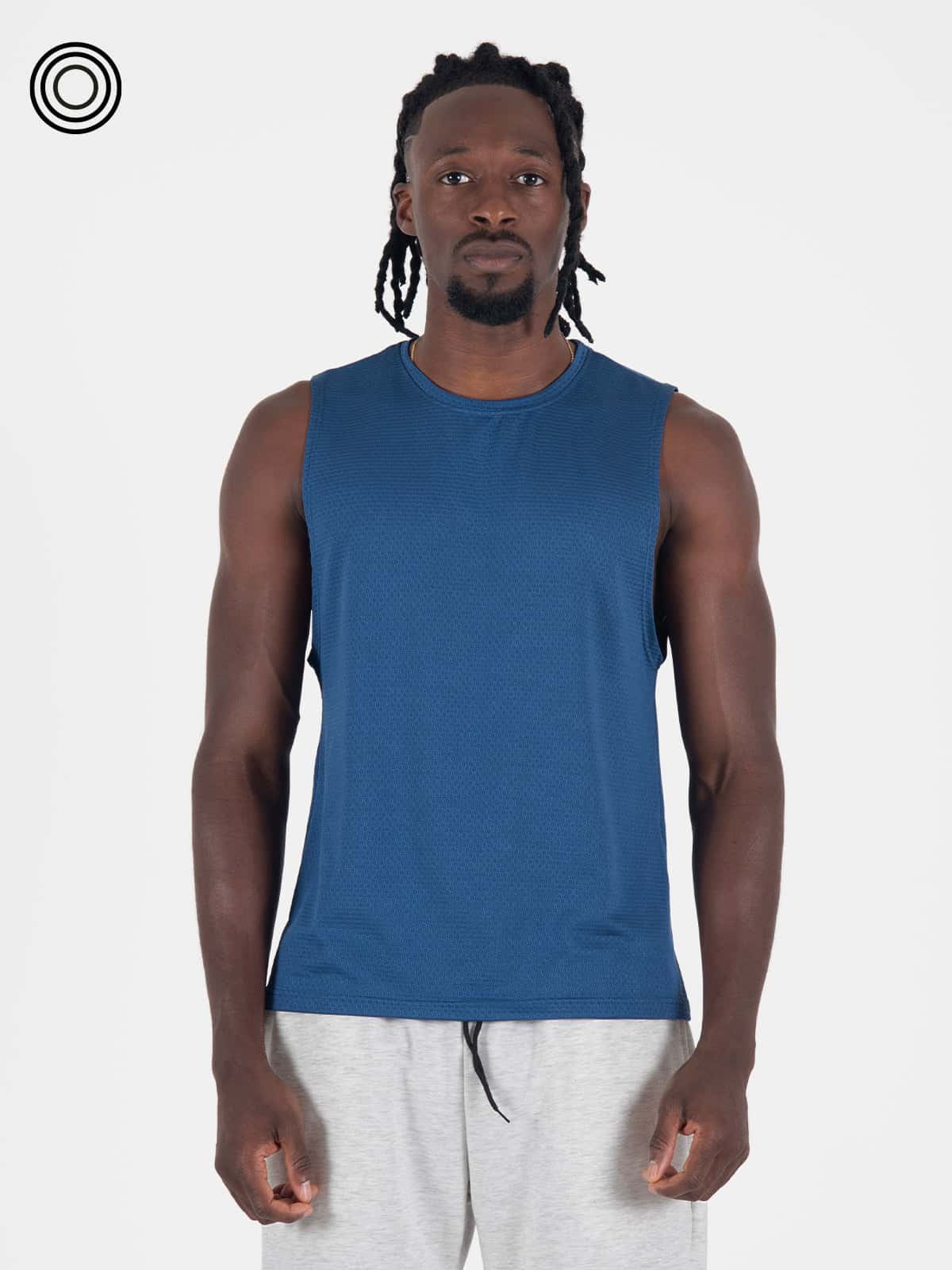camisilla hombre panal azul rey