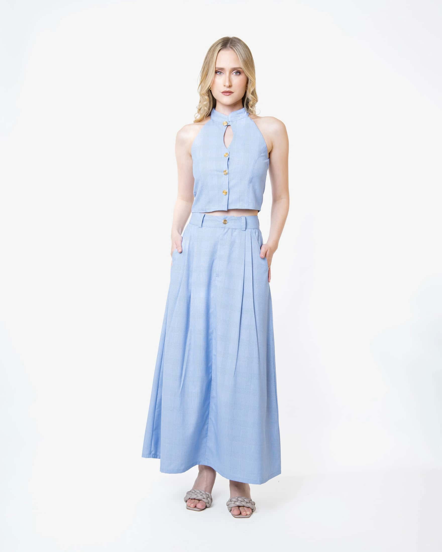 Sky Blue Agenda Skirt
