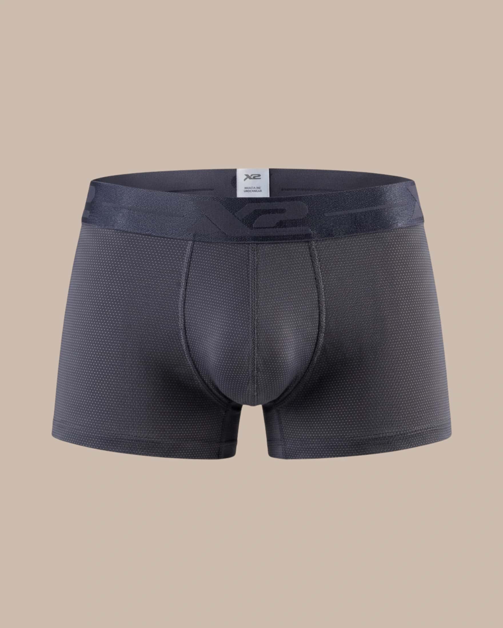 Bóxer Corto Martino Nylon Gris X2