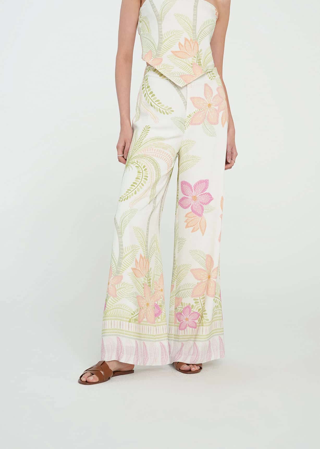 Pantalón Palazzo estampado