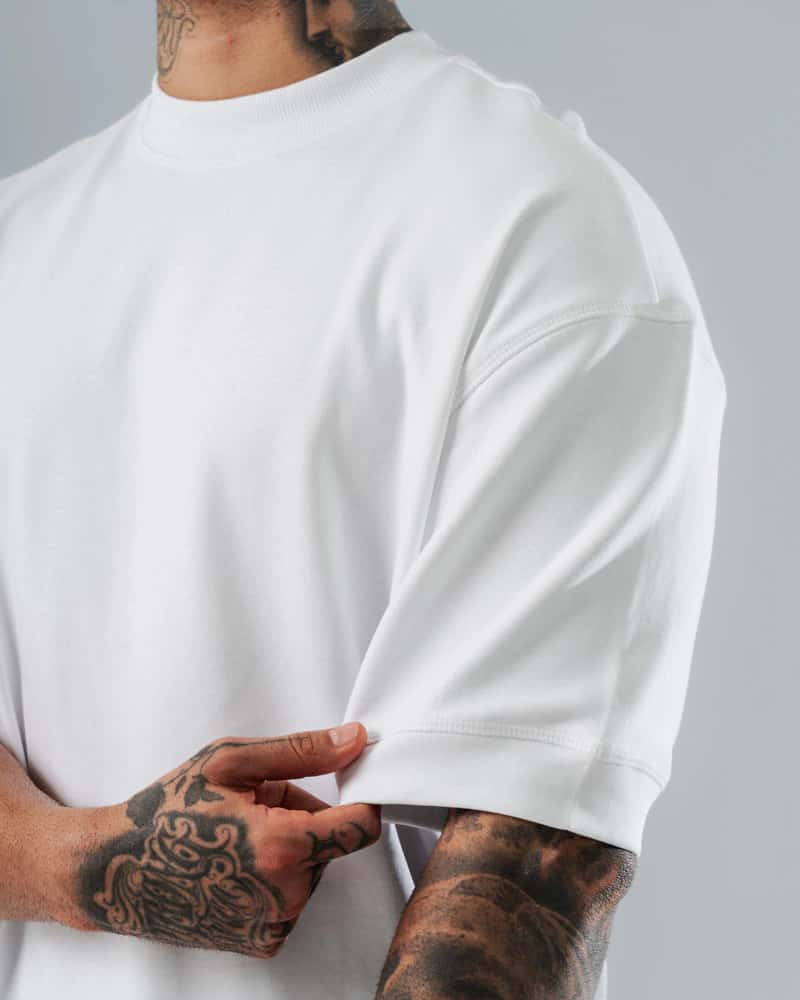 Duo Pack Camisetas Oversize Básicas Neutro Essential - 300g - miniatura 7