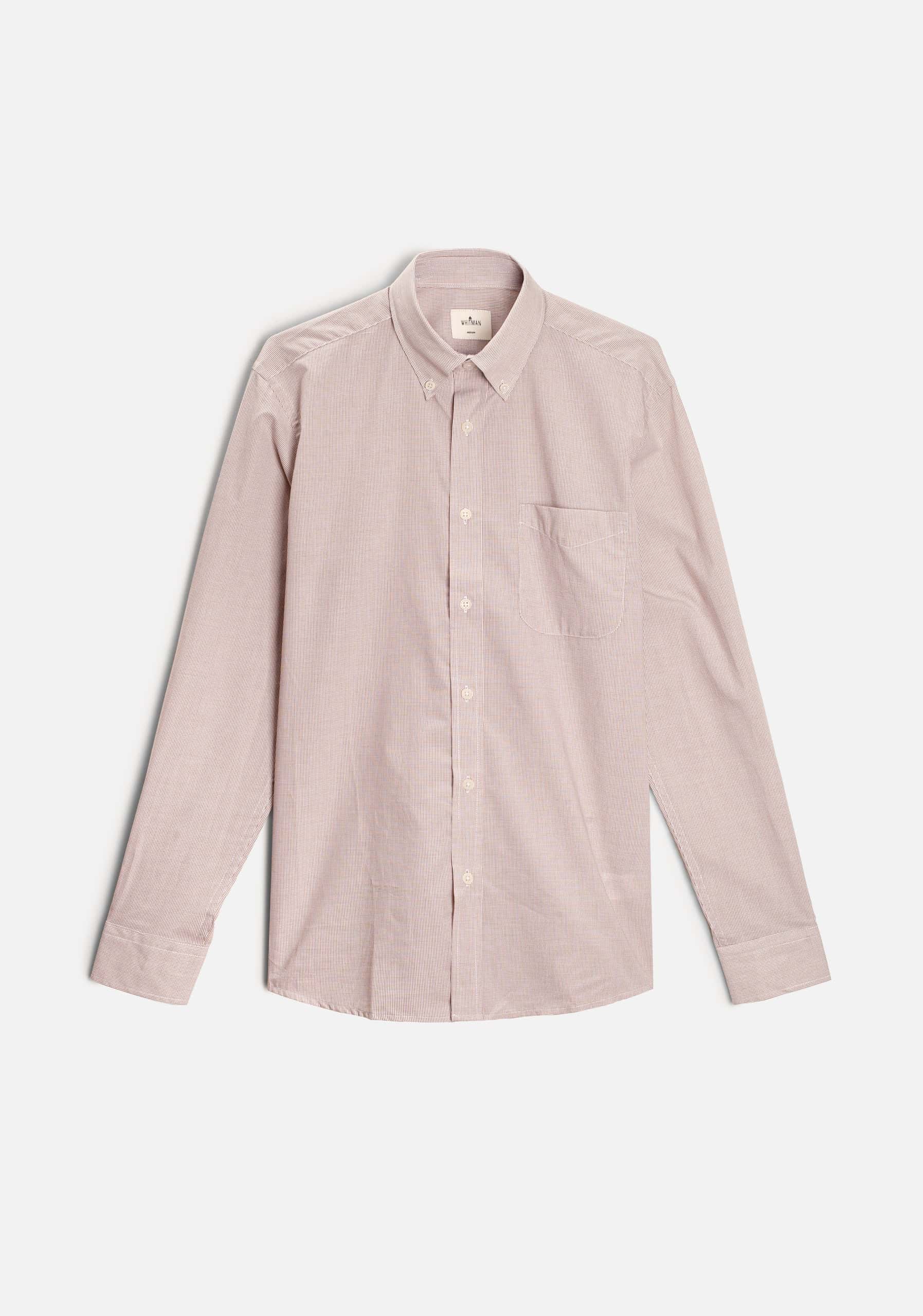 Camisa H CBD Cuadros Peq. Café Claro