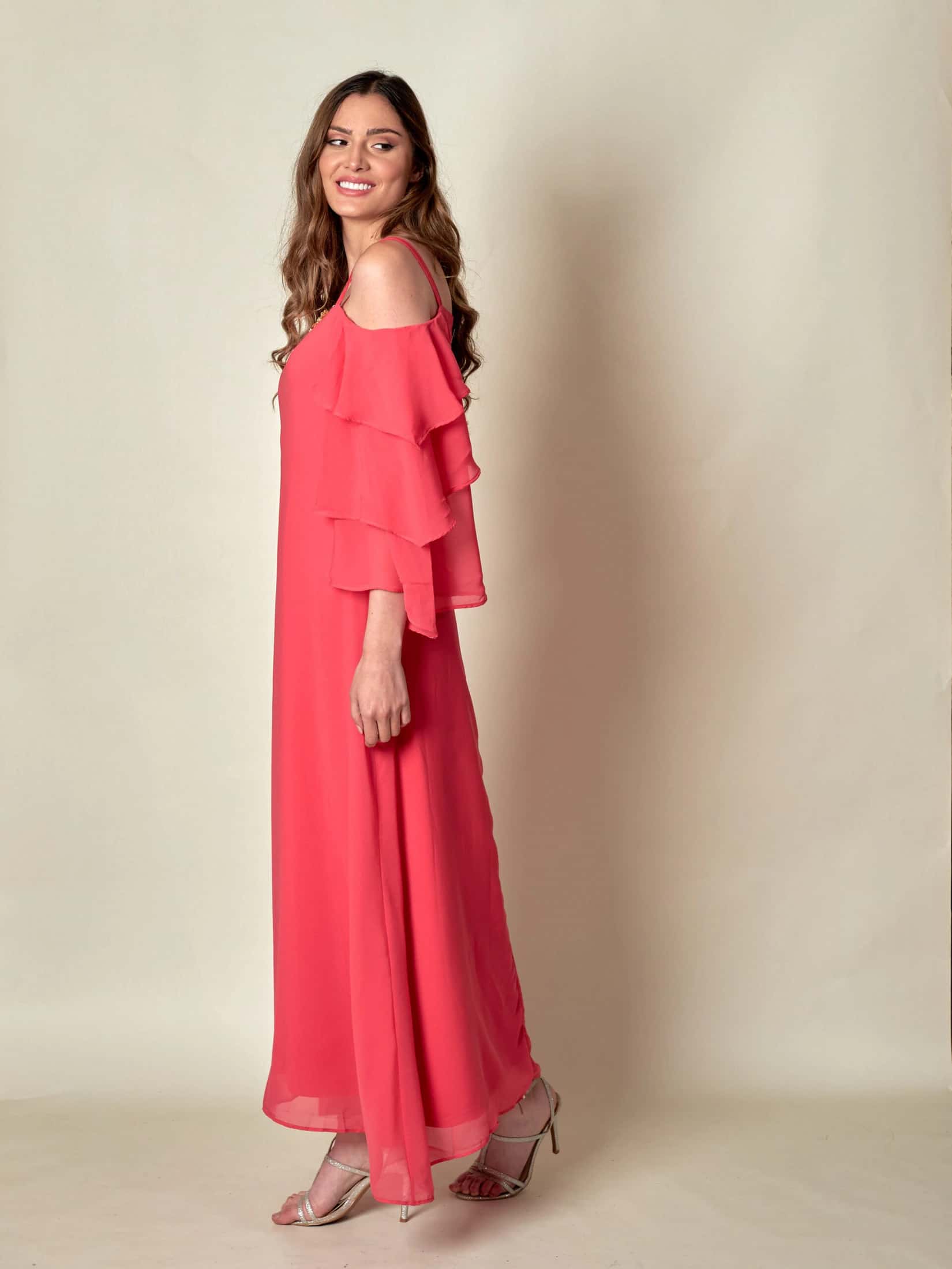 Vestido Sicilia Salmon - miniatura 3
