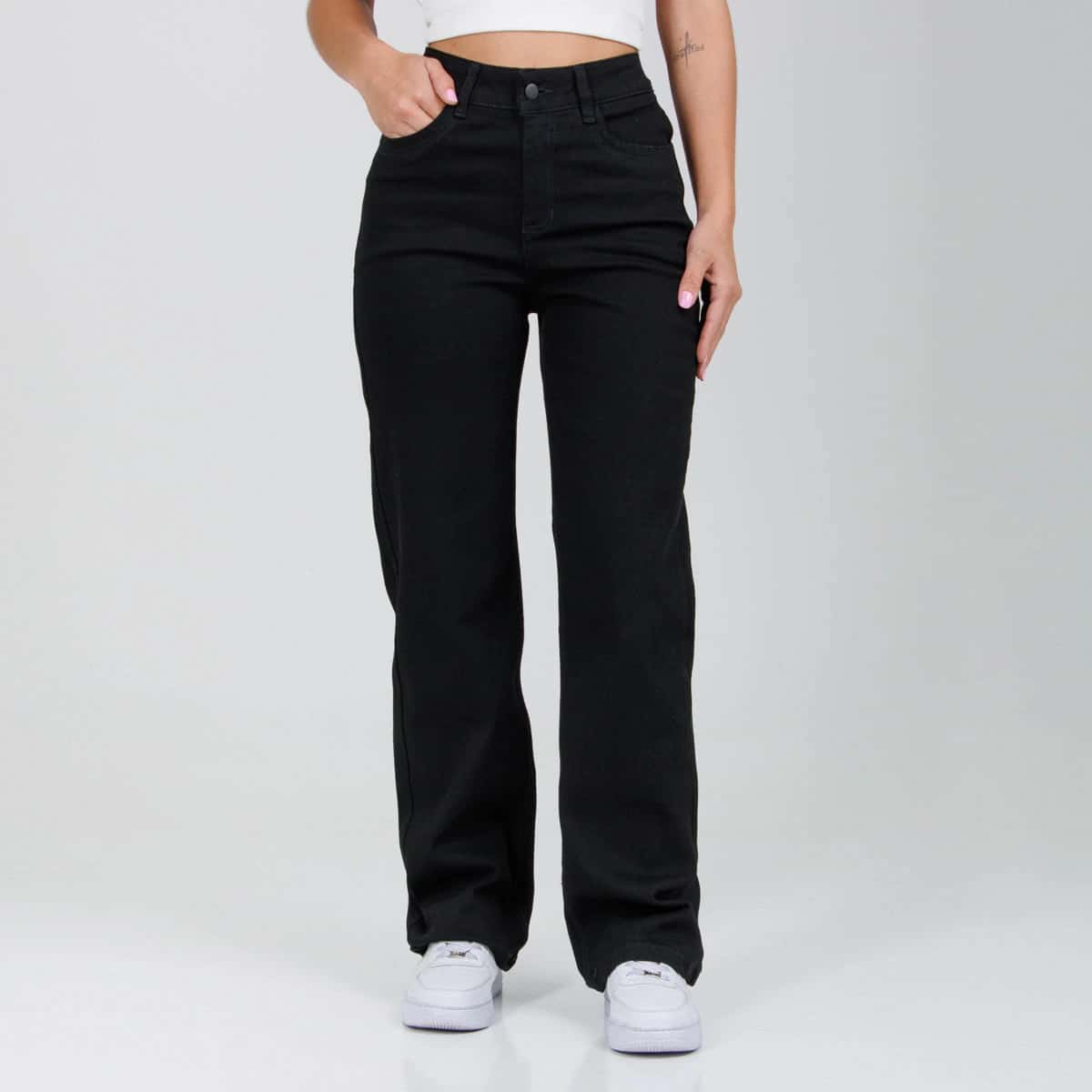 Jean Mom Fit Negro Ax-3003 Licrado