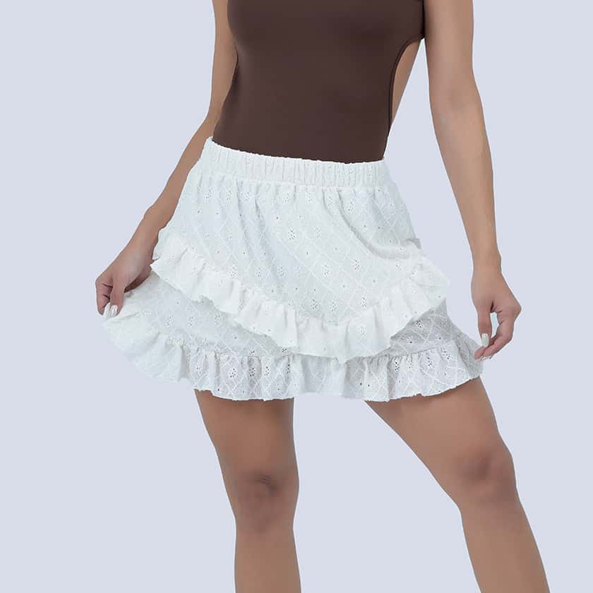 Falda Blanca Mujer