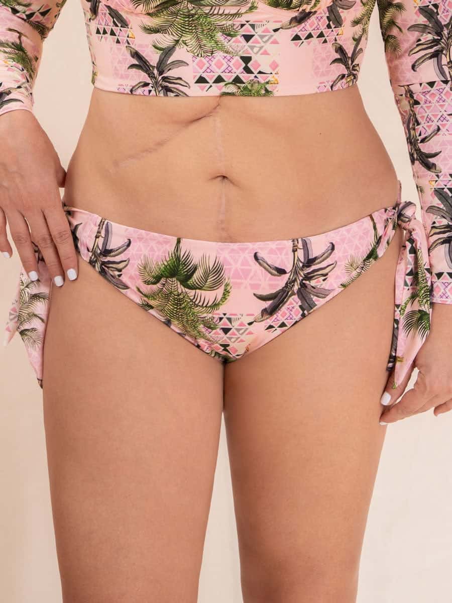 Panty de Baño Ajustable Estampado Rosa Claro