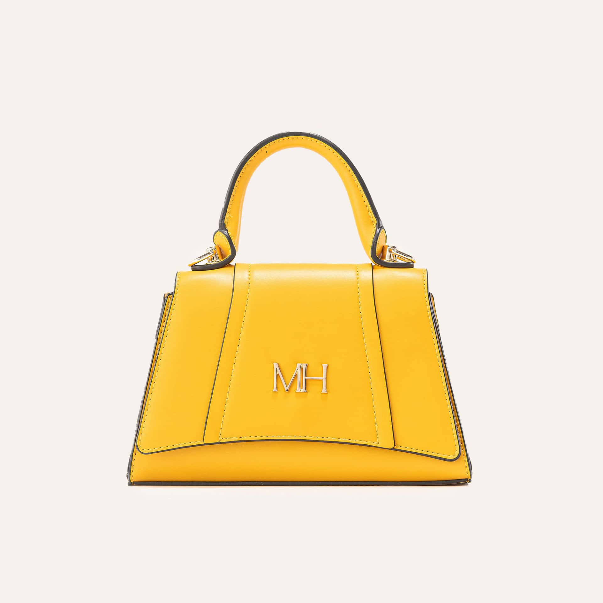 Bolso De Mano Luna Mostaza Gaira