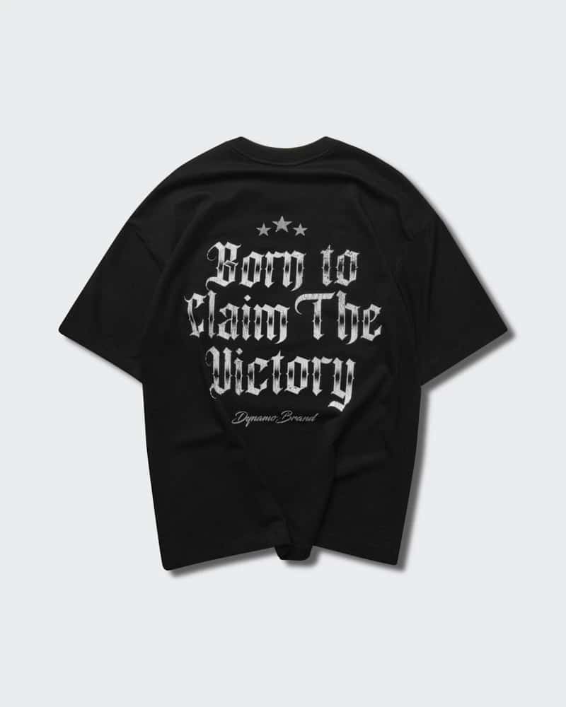 Camiseta Negra Oversize Victory Born - miniatura 5