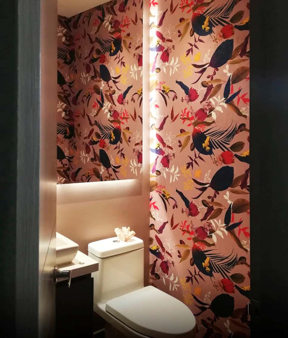 Wall Fabric Yellow Frogs