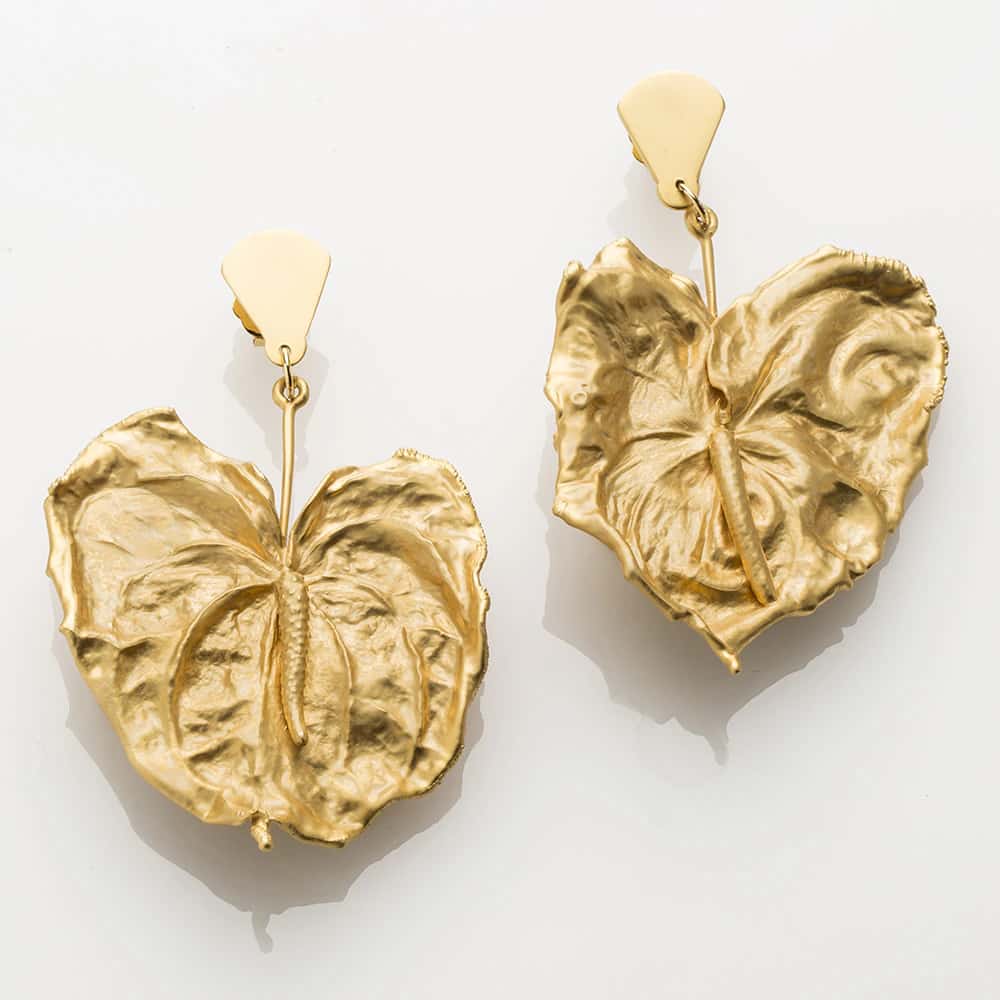 Long Anthurium Earrings