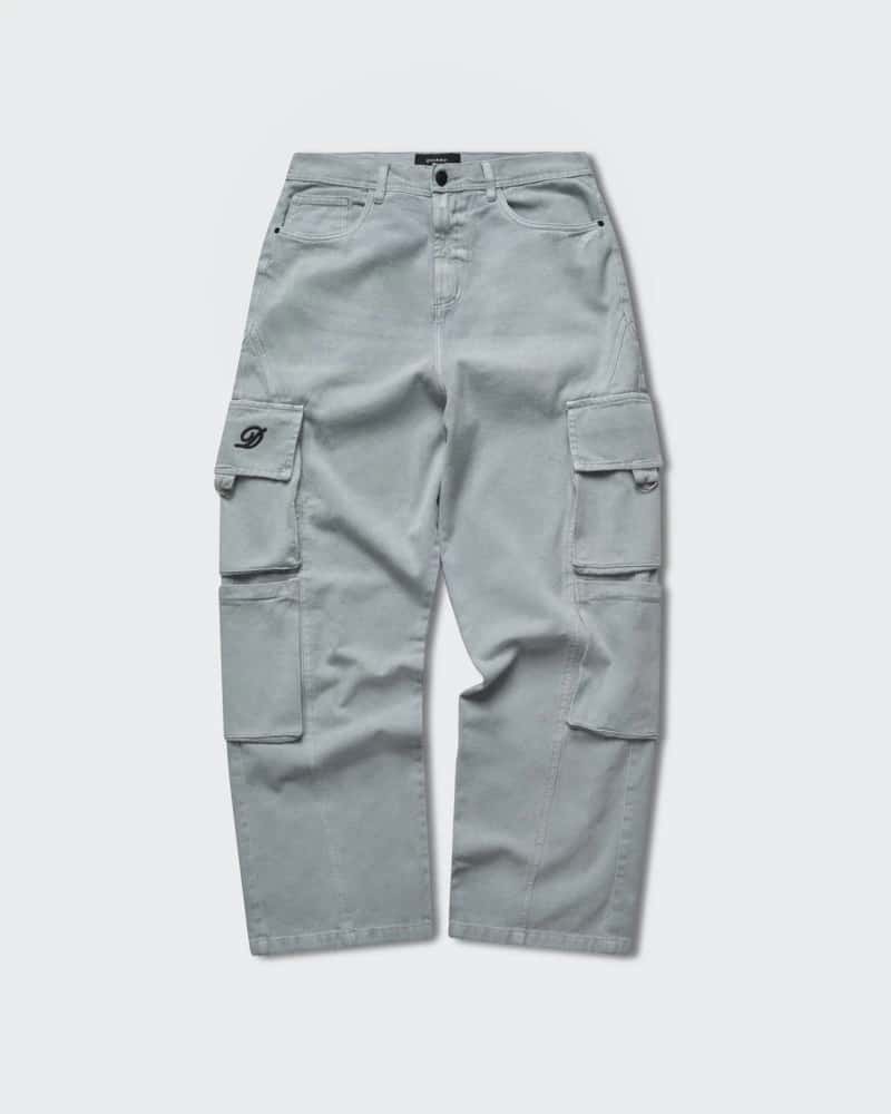 Jeans Baggy Cargo Gris Lavado - miniatura 4