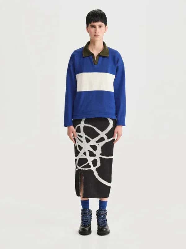 Polo Rugby Azul Mujer