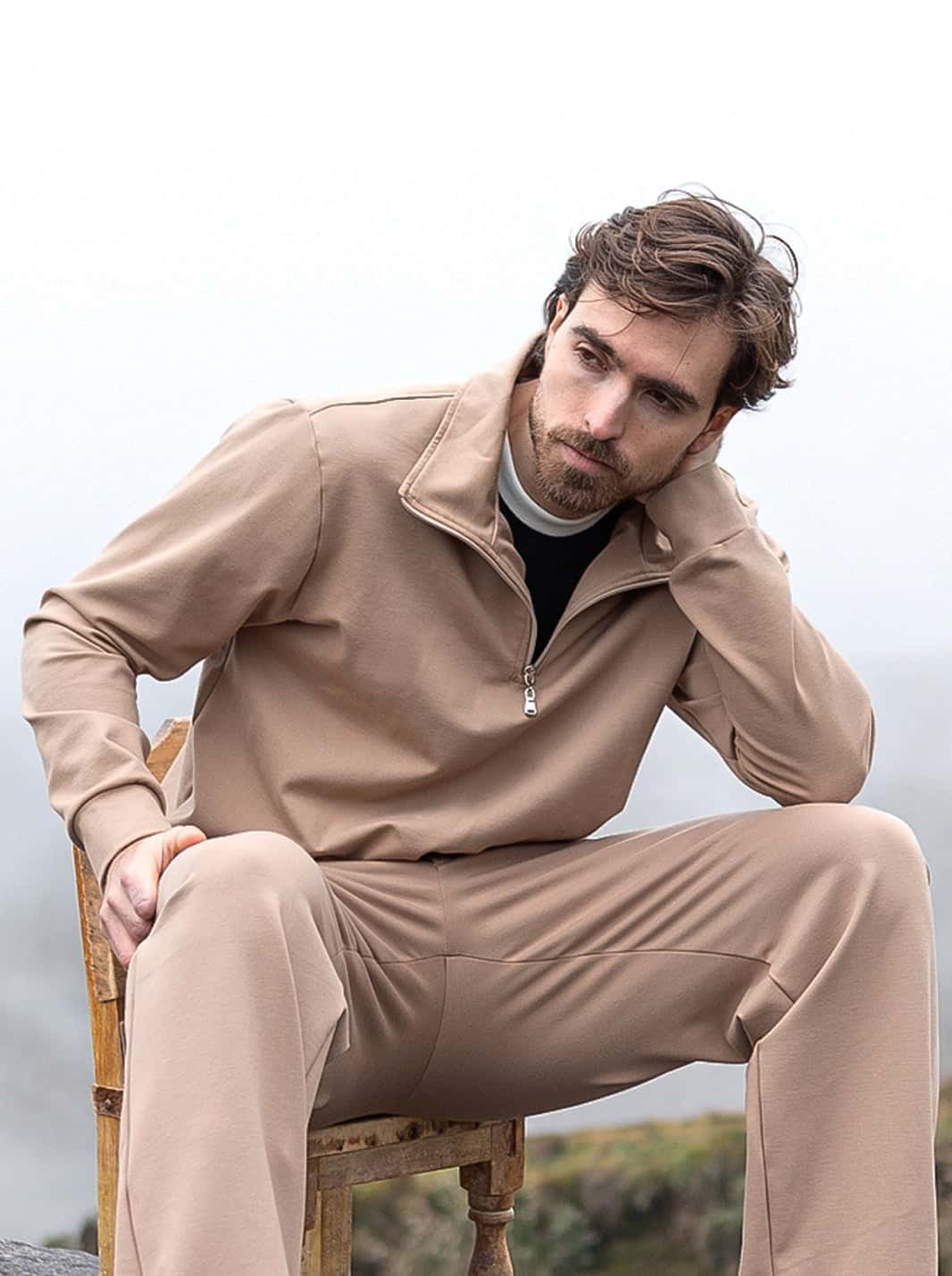 SUÉTER PREMIUM | FIBRA INTELIGENTE | HALF-ZIP