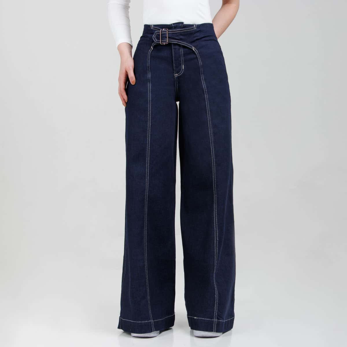 Jean Wide Leg  Ax-3057 LIcrado