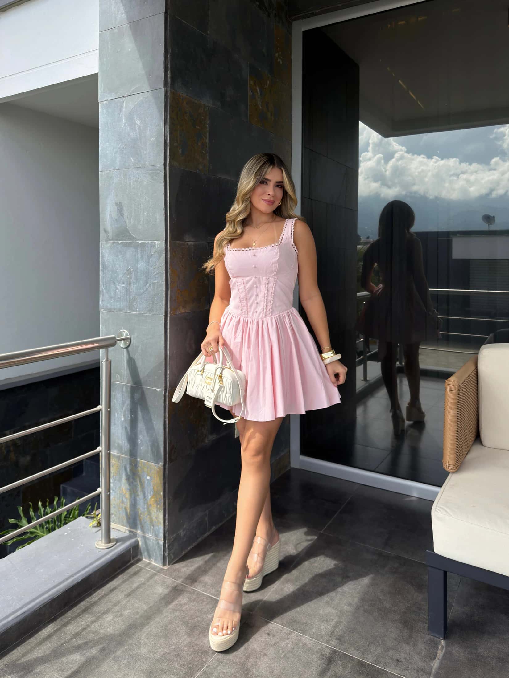 VESTIDO SABRINA ROSADO