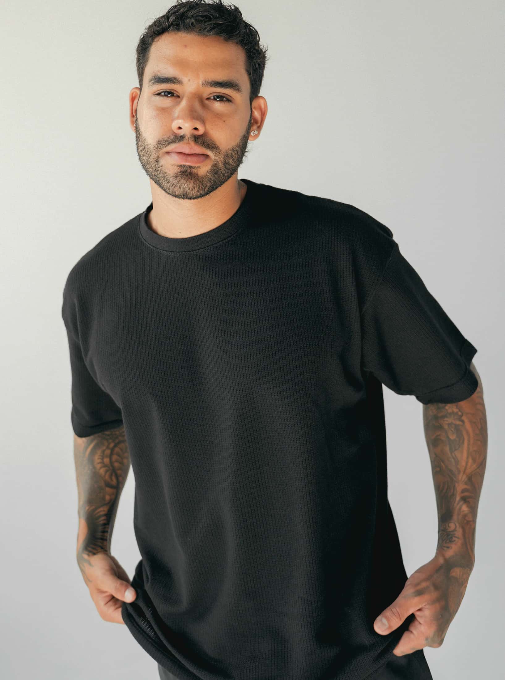 Grid Tee Black