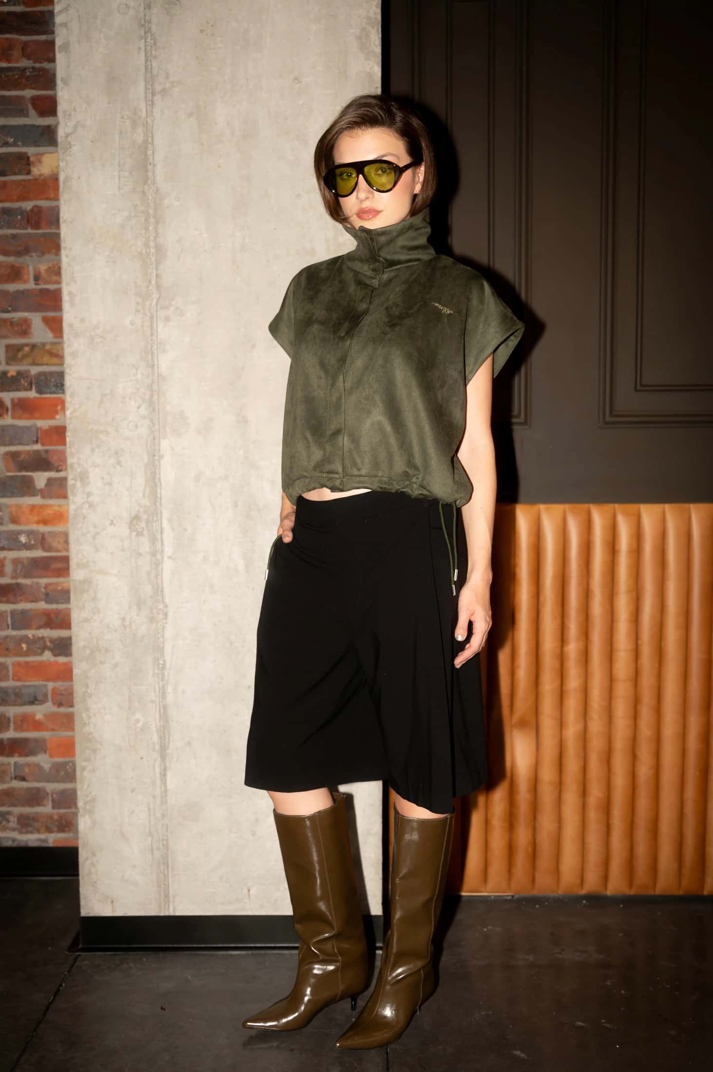 Olive Scandal Vest - miniatura 2
