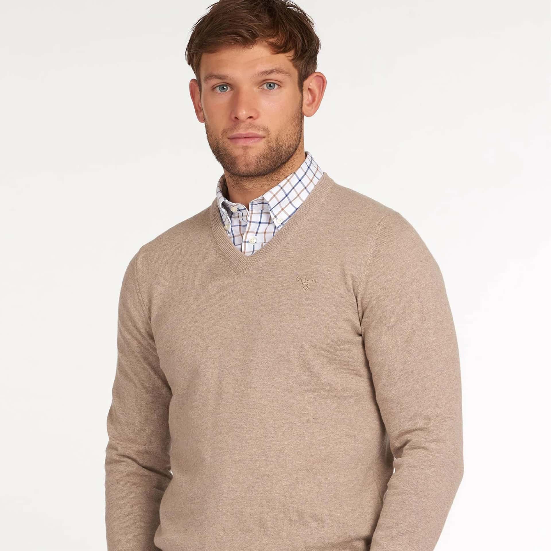 Pima Cotton V-Neck Jumper