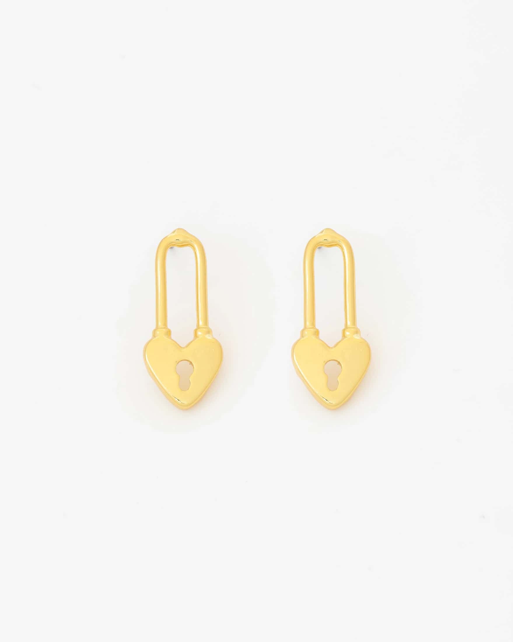 Aretes Candado Corazón